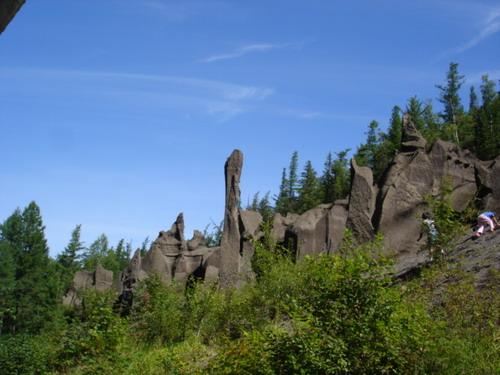 长白山峡谷浮石林